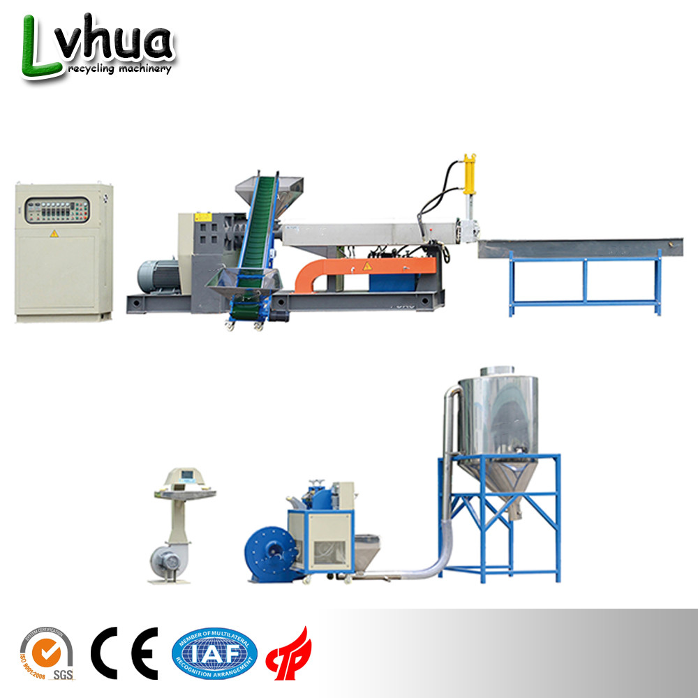 Semi Automatic Plastic Scrap Recycling Machine 45 55kw Power 1 Year