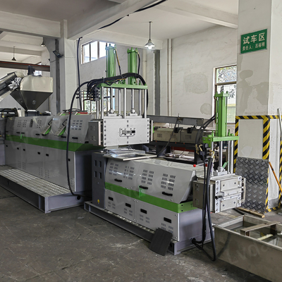 Customized PP PE Plastic Recycling Granulator Machine Line Water Cooling Two Stages