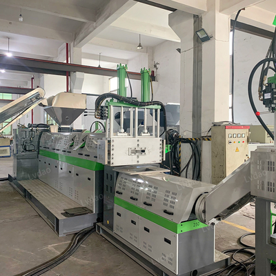 Water Ring Hot Cutting Customized PE Recycling Machine For Plastic Pelletizing