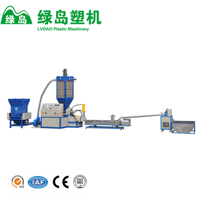 250mm Screw Plastic Recycling Machine EPS XPS Foam Material Double Stages