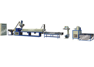 Power 45kw PP CE Caco3 pelleting extruder line LDB SJP 120 plastic recycling equipment 240-400kg/h