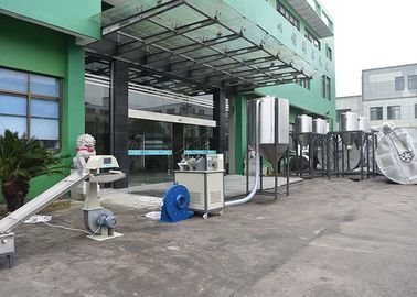 Automatic crushing&amp;loading side feeder recycling machine line LDS  motor7.5kw