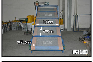 Desk Plastic Conveyor System 1.1kw Mesh Conveyor Belt 2950 * 1650 * 1000mm