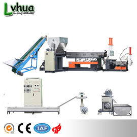 Water Cooling Plastic Waste Recycling Machine Double Stage 132kw 1 Year Warranty