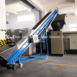 Water Ring Hot Cut Plastic Recycling Machine For HDPE LDPE Material 250 - 500kg/H