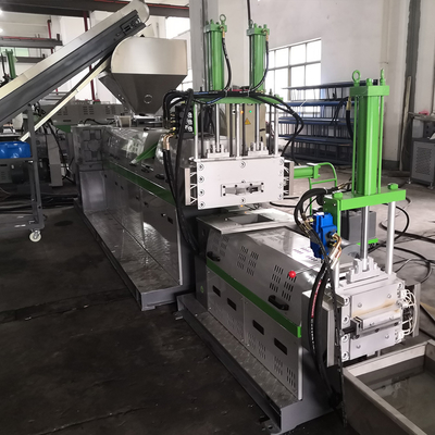 Double Stage Plastic Recycling Equipment ABS PE PP LDD 73 R/Min Max Output 450kg/H