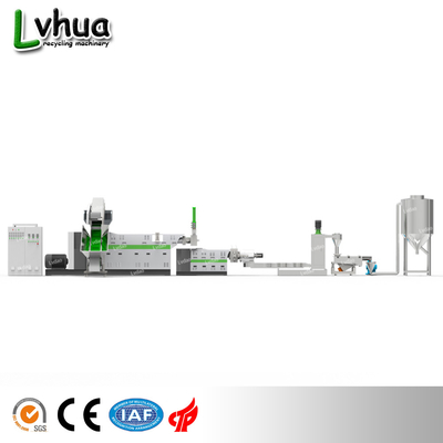 Output 160-200kg/h PE wet film recycling and pelletizing line LDF  power 45kw