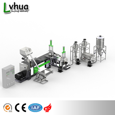 LD-SZ-65 conical twin screw extrusion and pelletizing line PVC powder compound