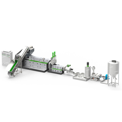 200kg/H 7r/Min Capacity Plastic Recycling Machine With Double Stage