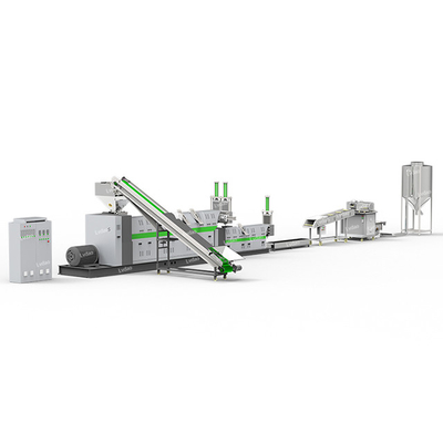 PP Waste Plastic Recycling Equipment Plastic Granules Making Machine 400 - 450kg/H Capacity