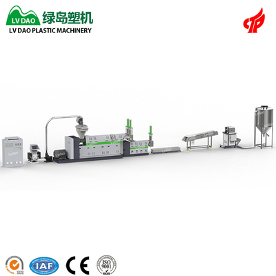 250kg-300kg/h PP PE Film Automatic Crushing And Loading Force Feeder Plastic Pelletizing Machine