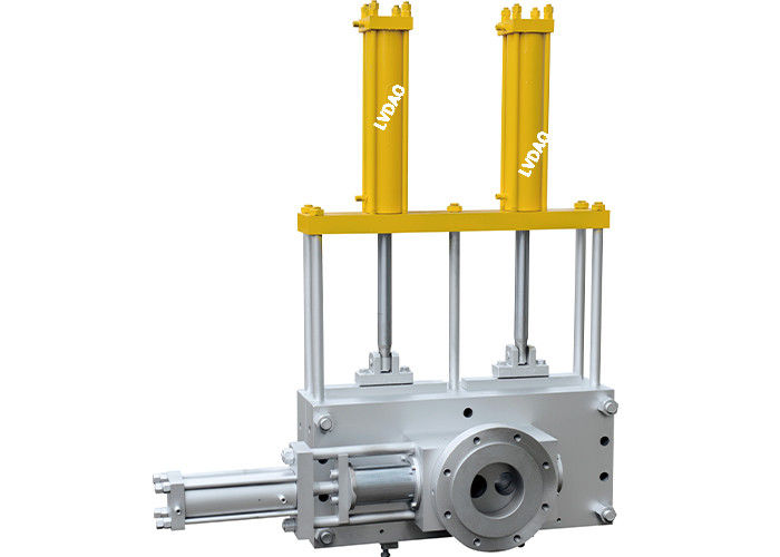 High quality hot selling China  240MM*240MM double hydraulic mould head  sceen changer