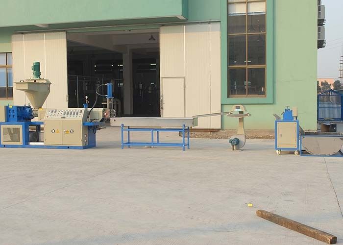 PVC Plastic Recycling Equipment Conical Twin Screw Extrusion Pelletizing Line Durable