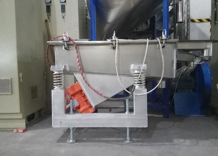 Shaker Separator Vibrating Sieve Machine For Plastic 650mm Middle Outlet Height